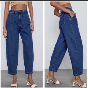 USED ZARA Slouchy Mom Look Jeans - Blogger Favorite